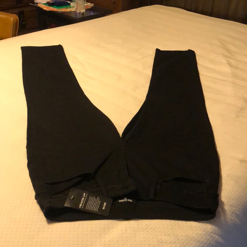 True Classic Size 30 Black Jeans